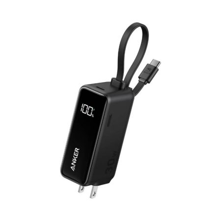 Anker A1636 5000mAh 30W Fusion Power Bank with Built-In USB-C Cable