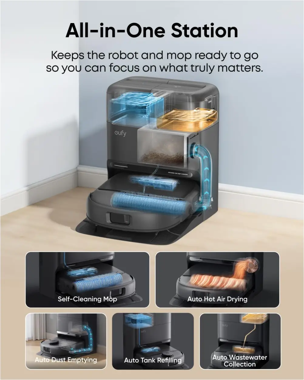 eufy self cleaning robot vacuum with automatic docking station
