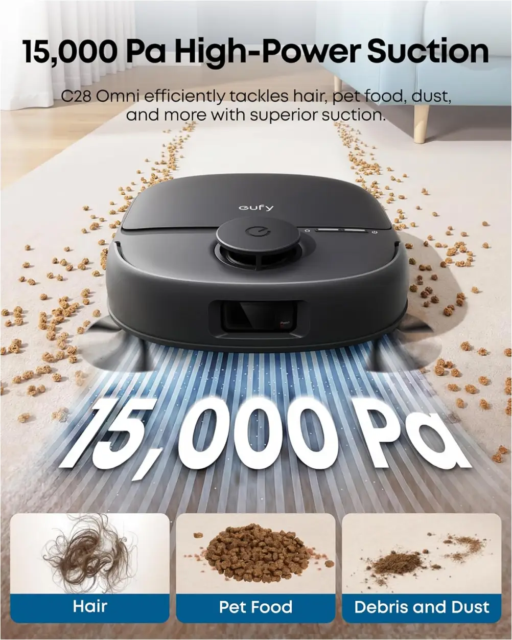 eufy Omni C28 vacuum and mop premium smart cleaning design