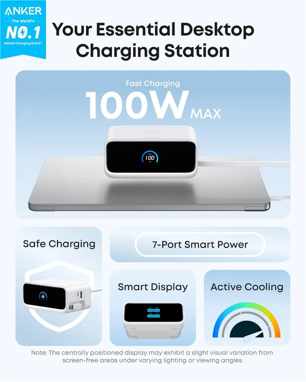 Anker Nano 100W charging station for laptop and smartphone charging