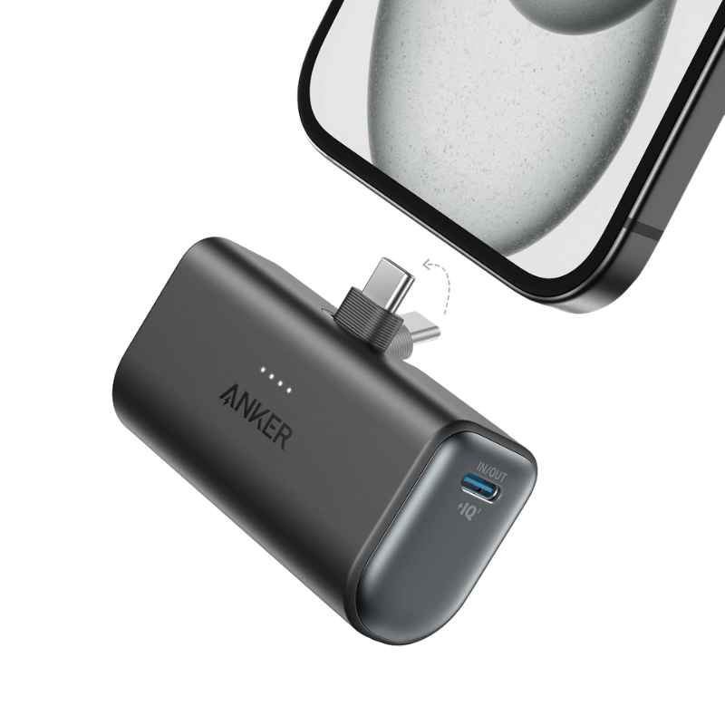 Anker Nano 5000mAh 22.5W Power Bank with Built-in USB-C Connector A1653