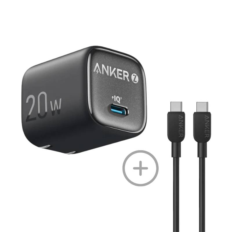 Anker Zolo 20W USB-C Charger with USB-C Cable Combo Pack, B2699