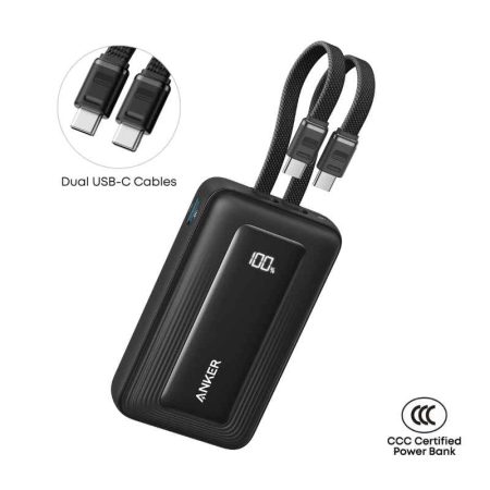 Anker Zolo 10000mAh 35W Power Bank with Dual USB-C Cables A110L
