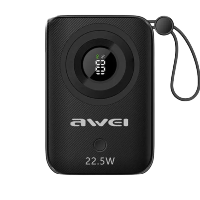 Awei P23K 10000mAh Digital Display Mini Power Bank