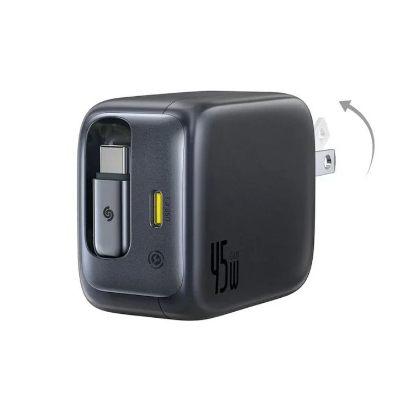 Baseus EnerCore CJ11 Fast Charger with Retractable Cable 2C 45W