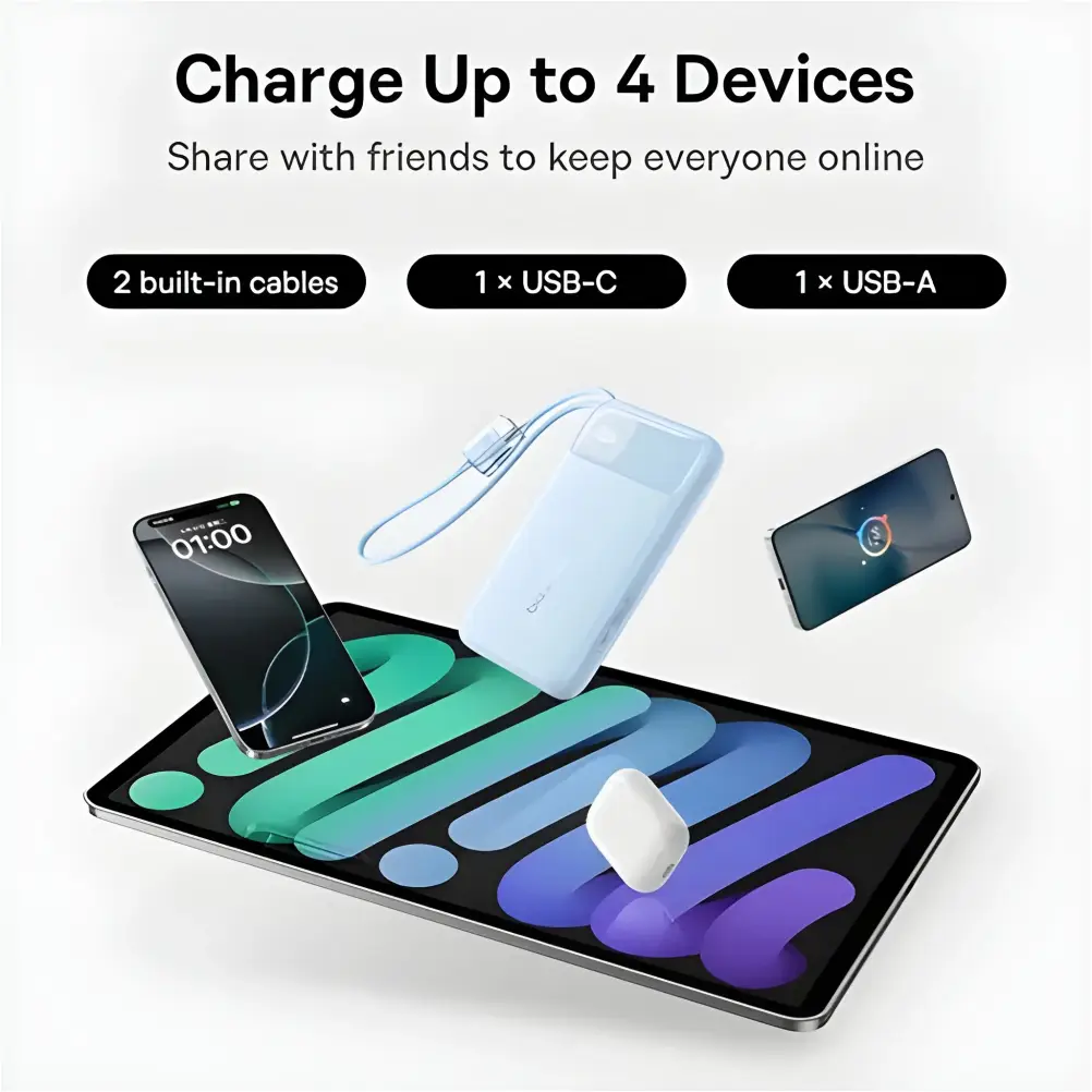 Baseus FC11 30W fast charging power bank compact portable design