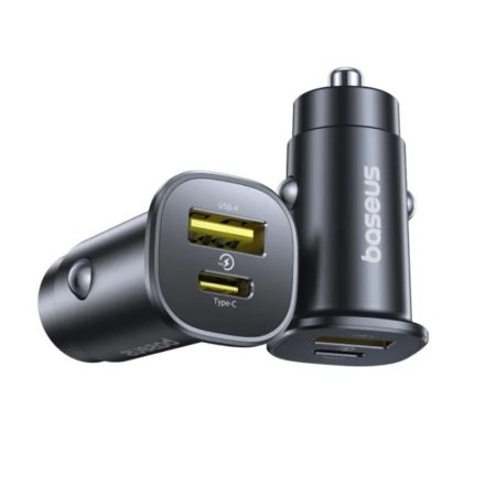 Baseus GoTrip USB-A USB-C PD 30W QC Car Charger