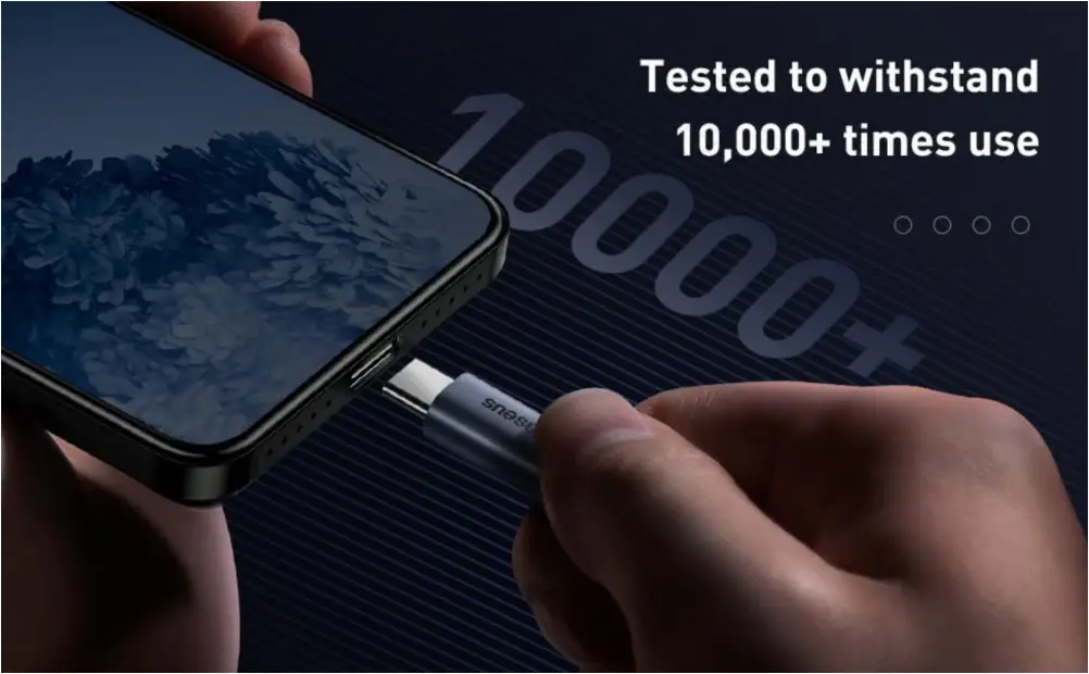 Baseus 100W PD Type-C cable for laptop and smartphone charging