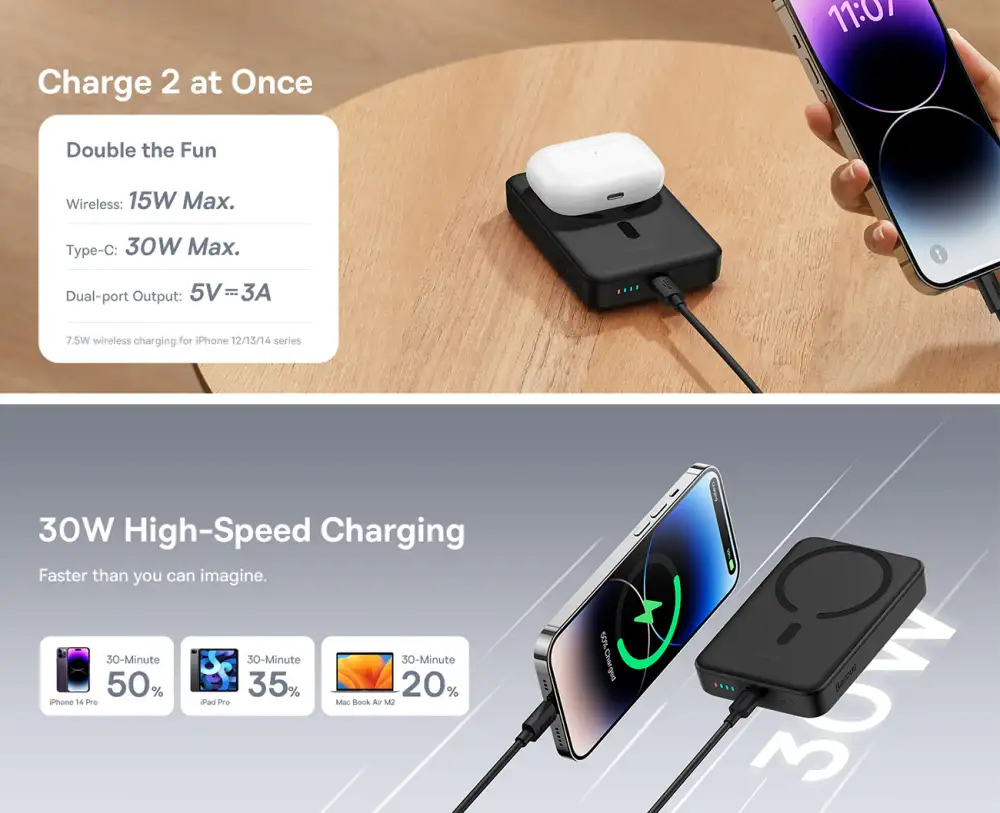Baseus PPCXM1030 USB-C 30W fast-charging port