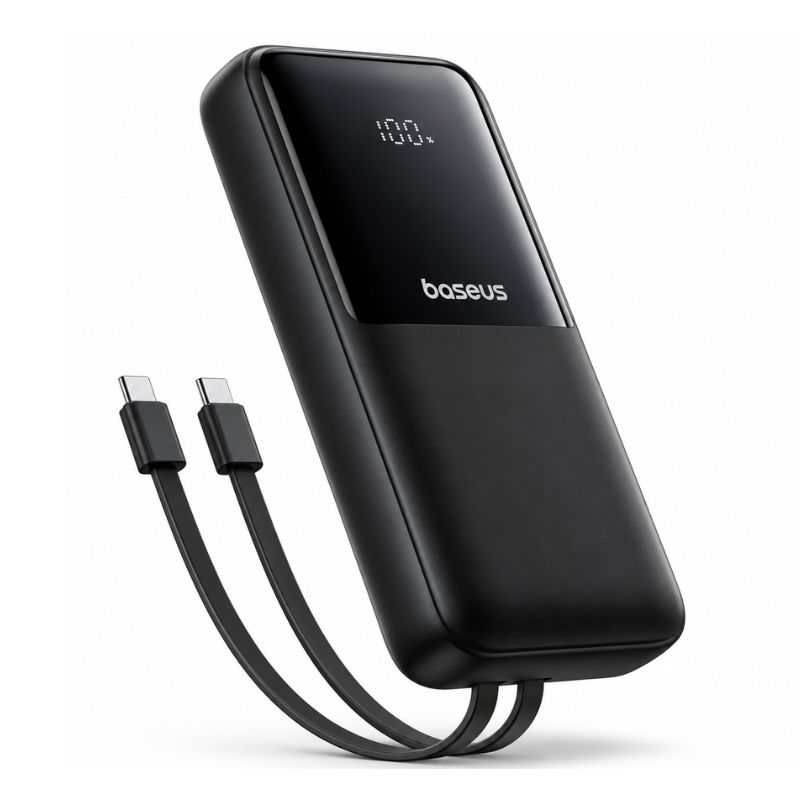 Baseus PPJP312 20000mAh 22.5W Fast Charging Power Bank with Built-in Dual-Cables