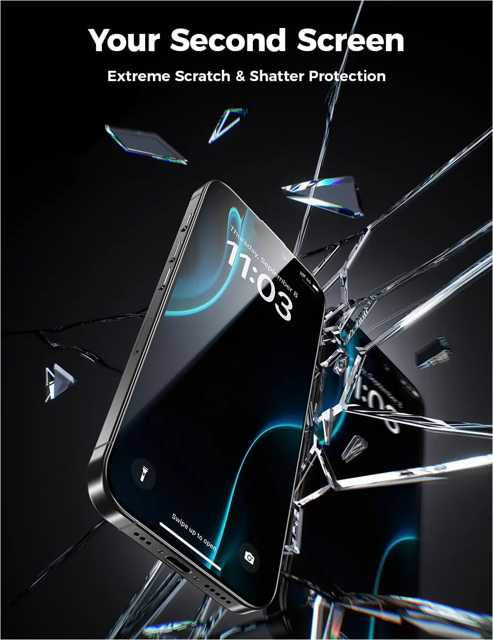 Benks privacy tempered glass for iPhone 17 Pro anti spy protection
