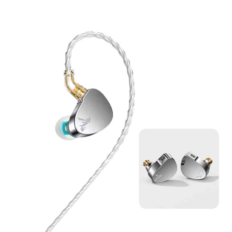 BLON BOOK 10mm + 6mm Dual Dynamic Driver IEM Earphones