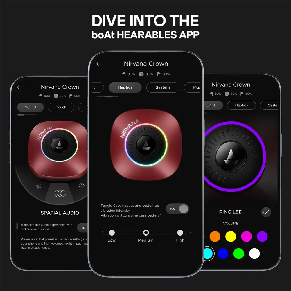 boAt earbuds used for music listening gaming and calls