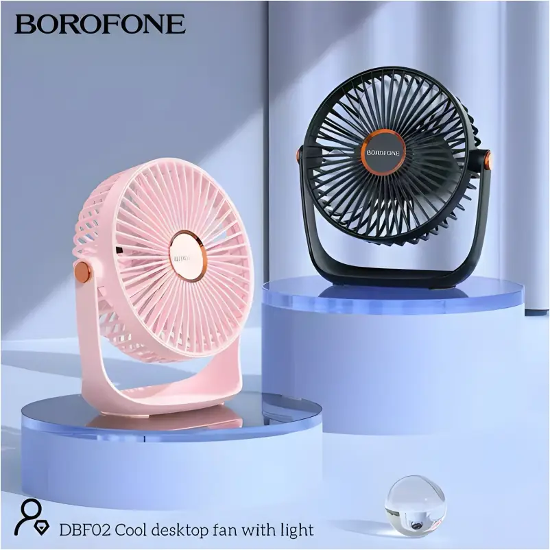 BOROFONE DBF02 USB desk fan compact modern design