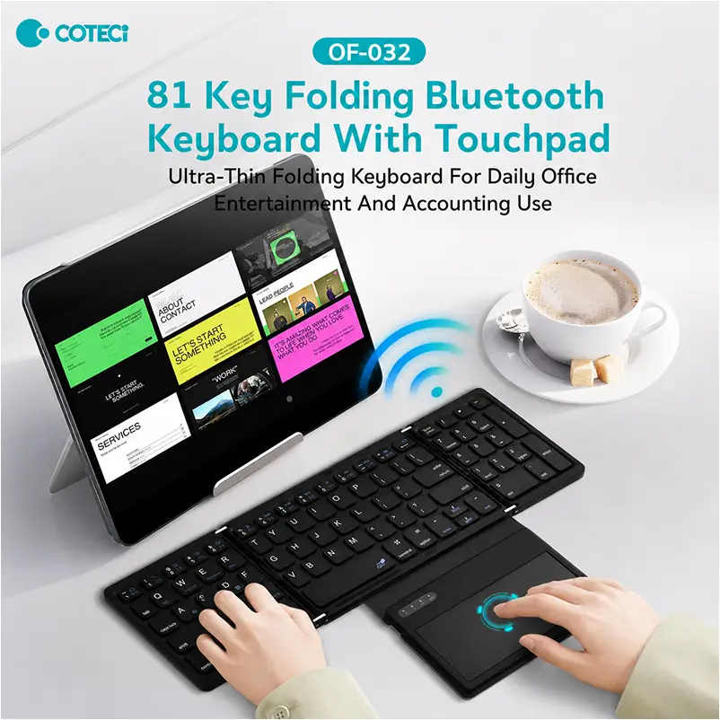 COTECi Portable Keyboard with Touchpad