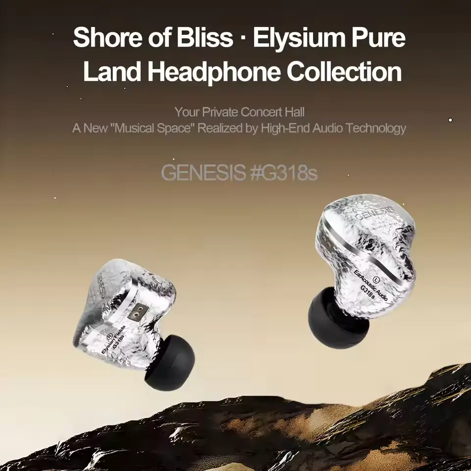 EarAcoustic Audio GENESIS G318s Hi-Fi IEM Earphones with 8.3mm Tesla Driver