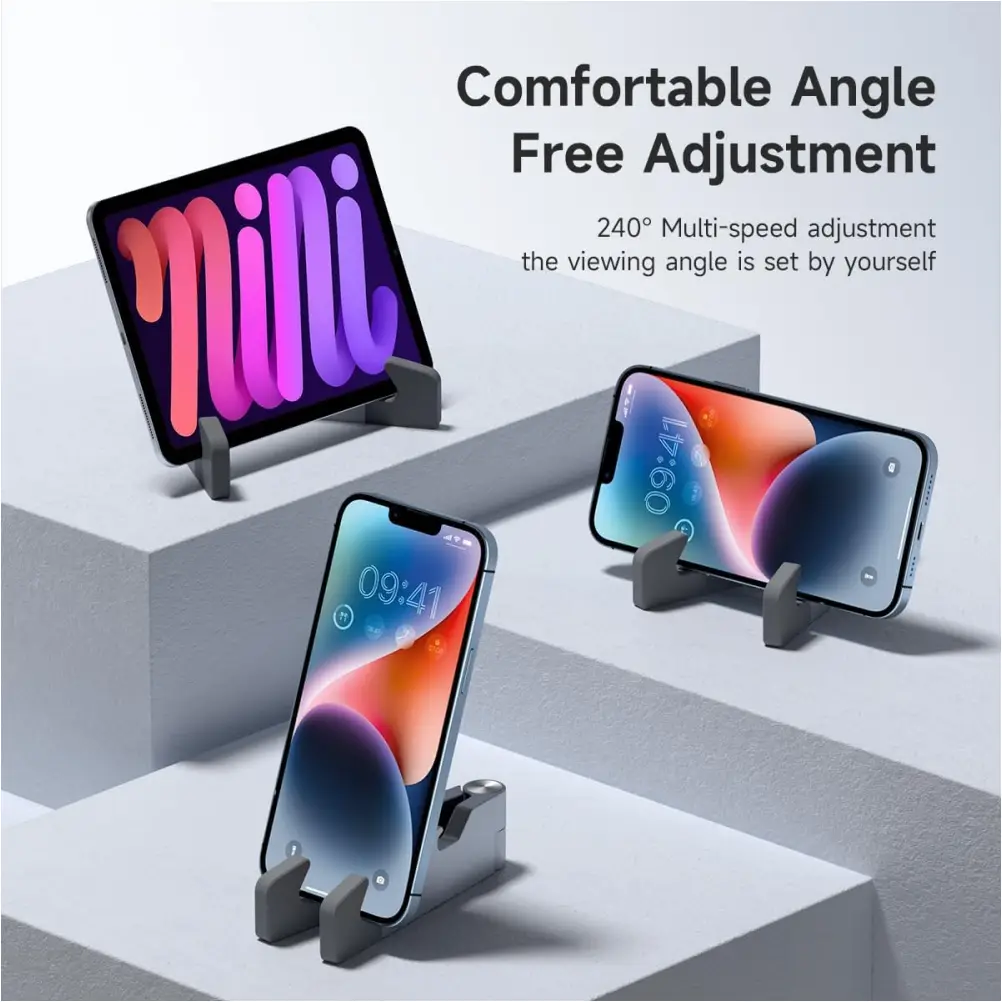 Hagibis foldable travel phone holder portable aluminum build