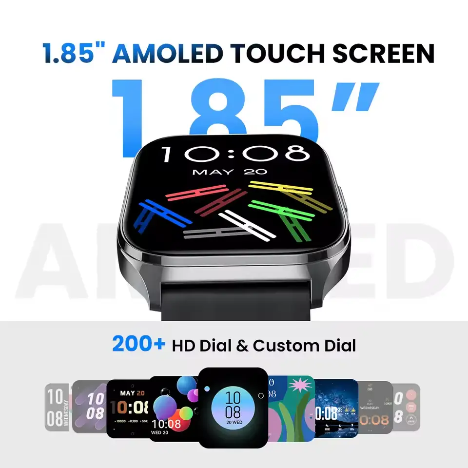 Haylou Watch 3 smartwatch with 1.85 inch AMOLED touch screen display and premium design