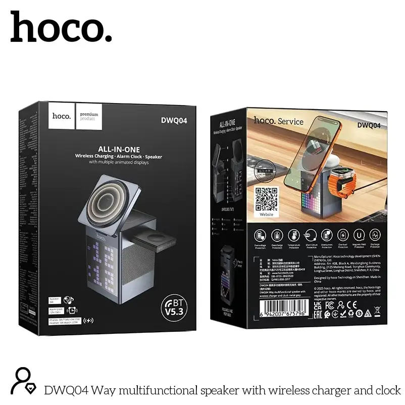 Hoco DWQ04 3 in 1 charging dock for multiple devices