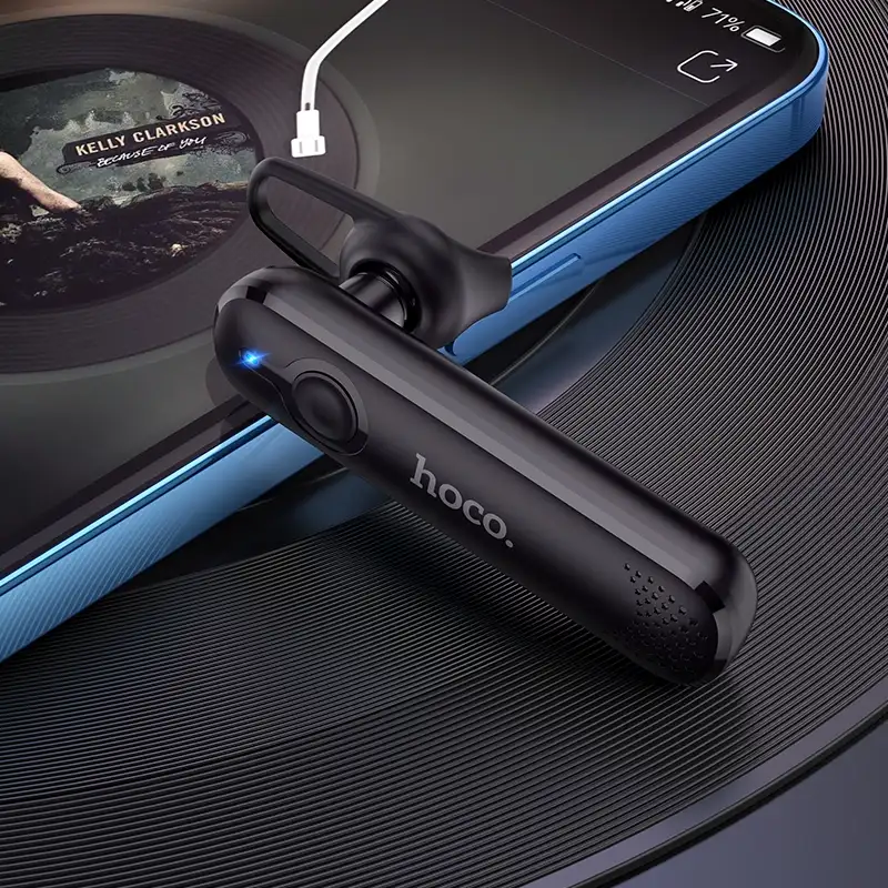 Hoco E63 bluetooth headset earhook ergonomic design