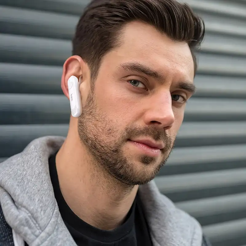 Hoco E63 bluetooth headset side profile lightweight design