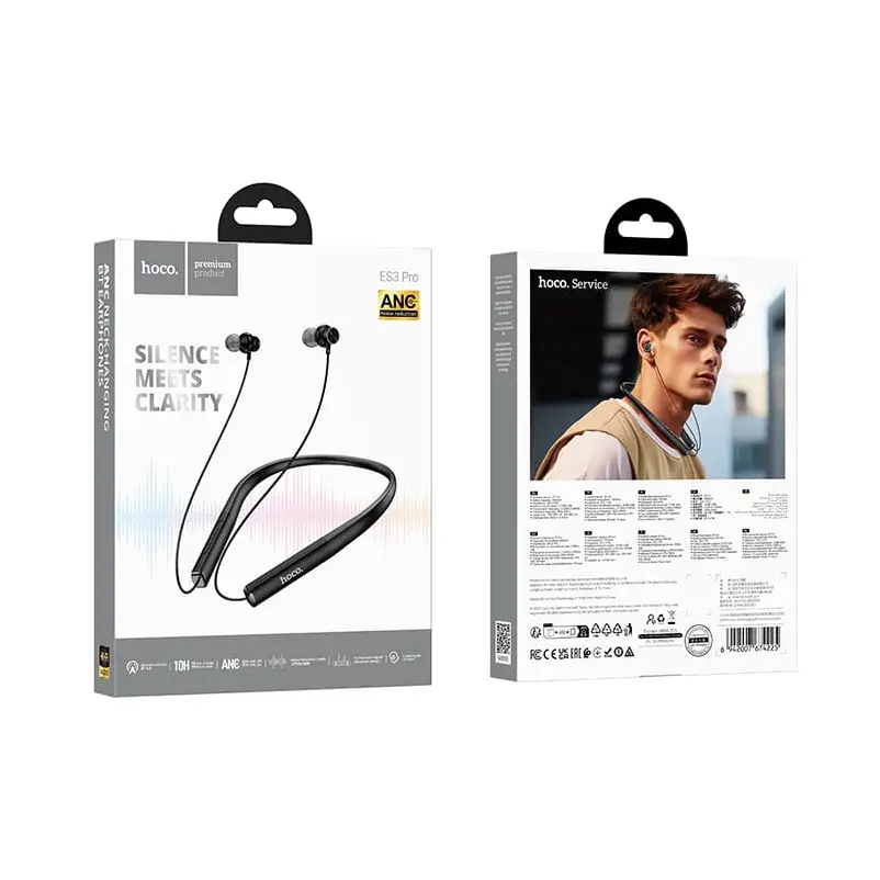 Hoco ES3 Pro bluetooth 6 earphones close up build