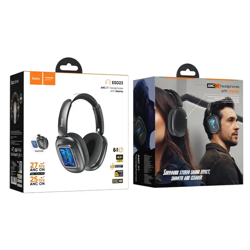 Hoco ESD23 headphones with display screen feature