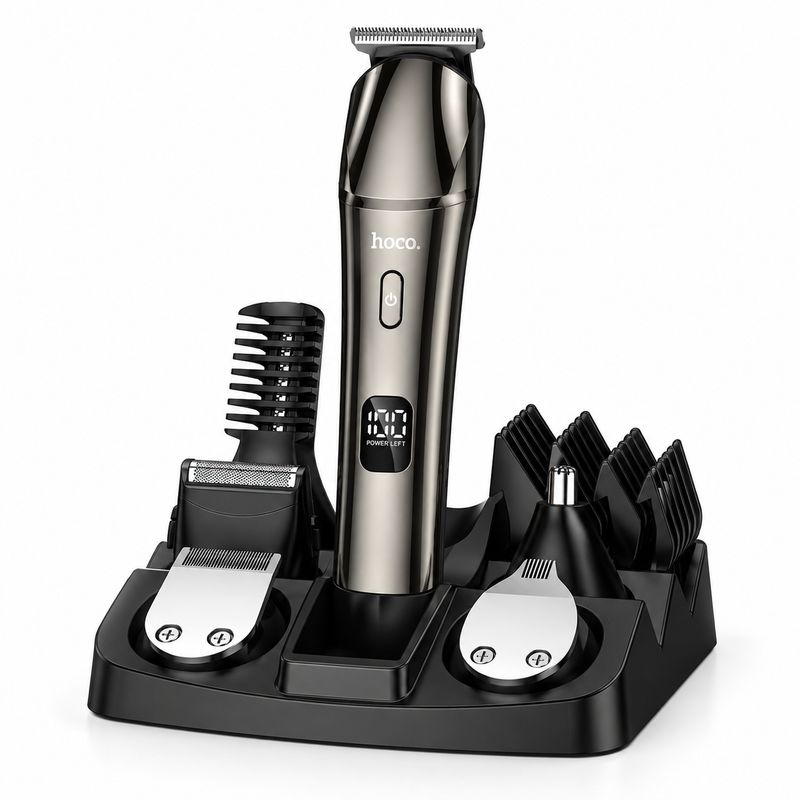 HOCO HP26 6-in-1 Multi-Function Electric Hair Clipper Grooming Set