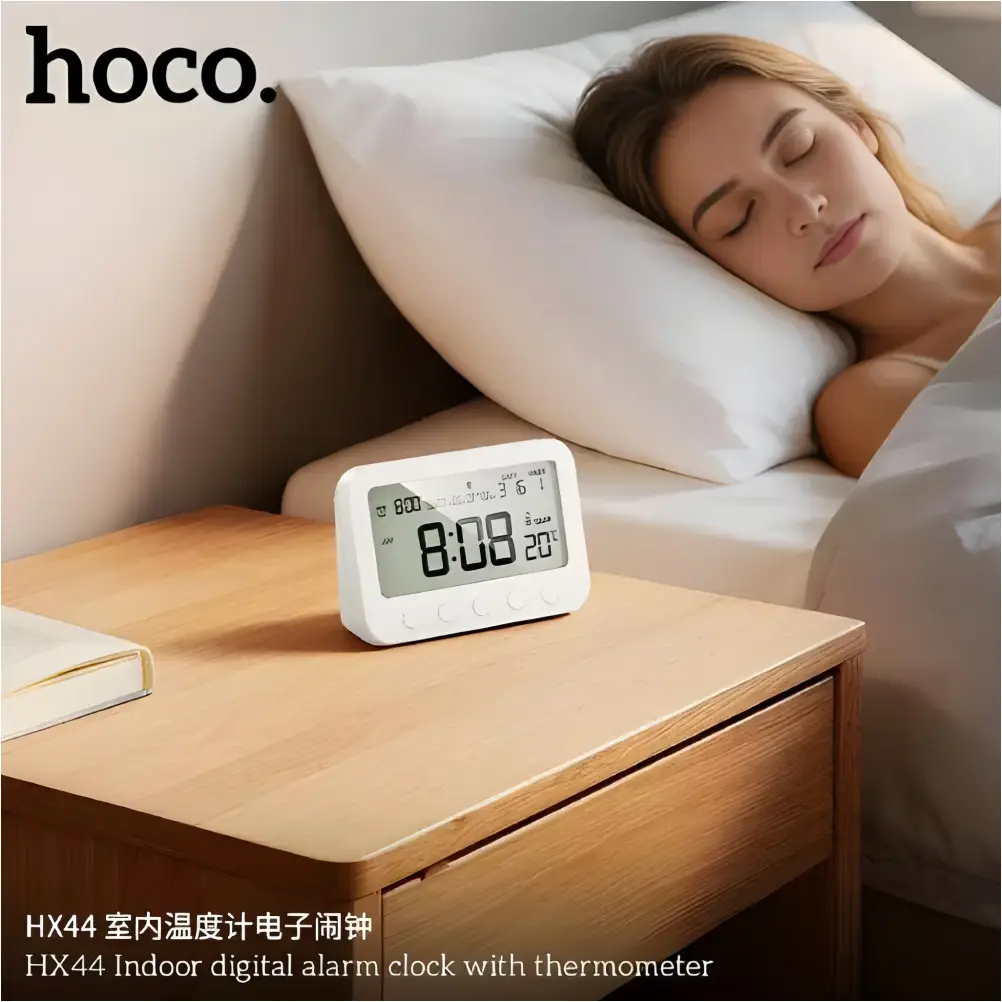 Hoco HX44 thermometer clock modern LED display design