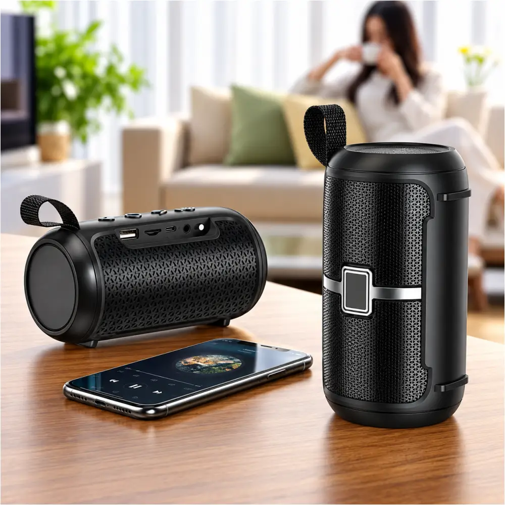 Hoco MMJ10 Wireless Speaker with Flashlight, TF Card, USB and FM Radio