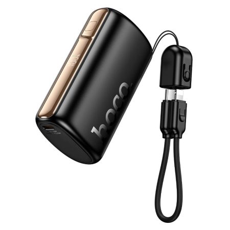 Hoco Q50 Victory 10000mAh PD20W Power Bank with Built-In USB-C & Lightning Cable