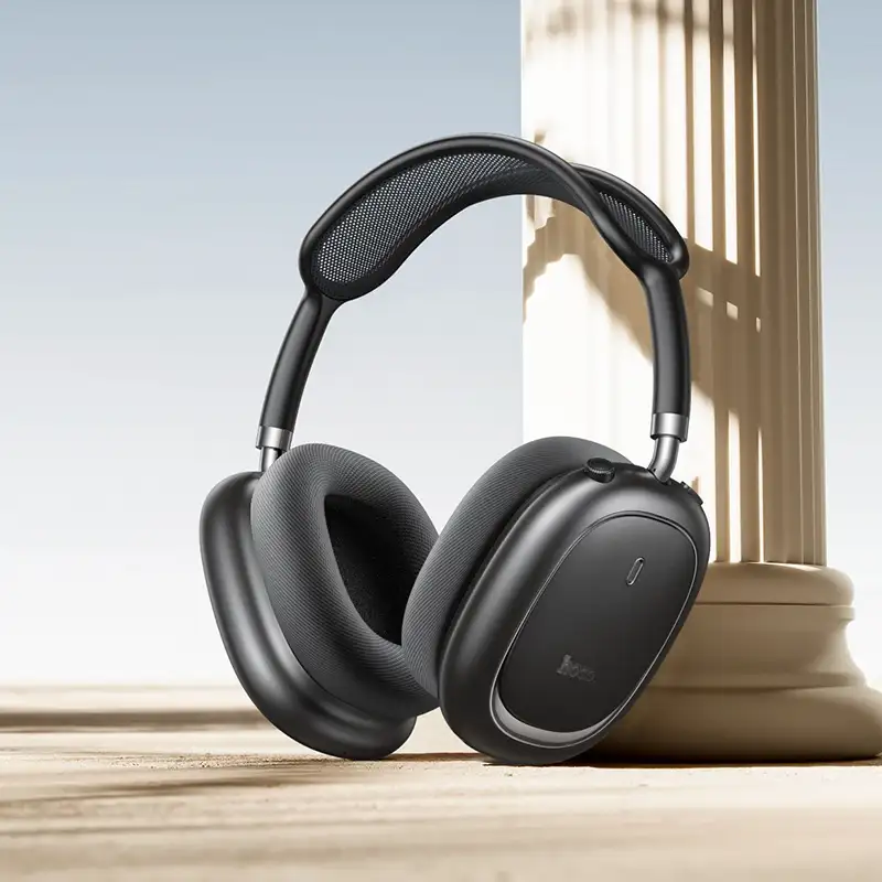 Hoco W68 Calma ANC Bluetooth headphone control buttons and noise cancellation