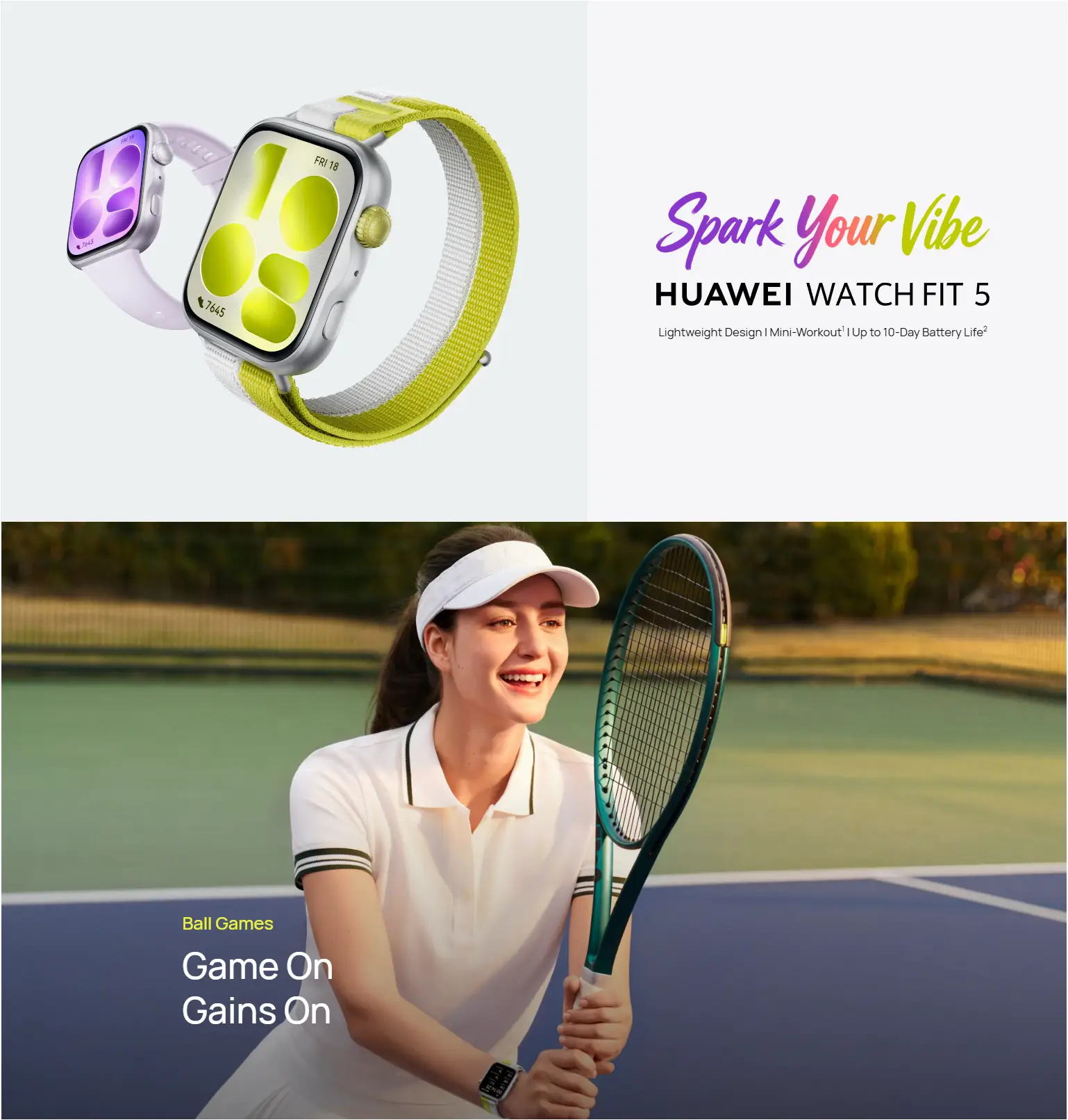 Huawei Watch Fit 5 premium wearable design