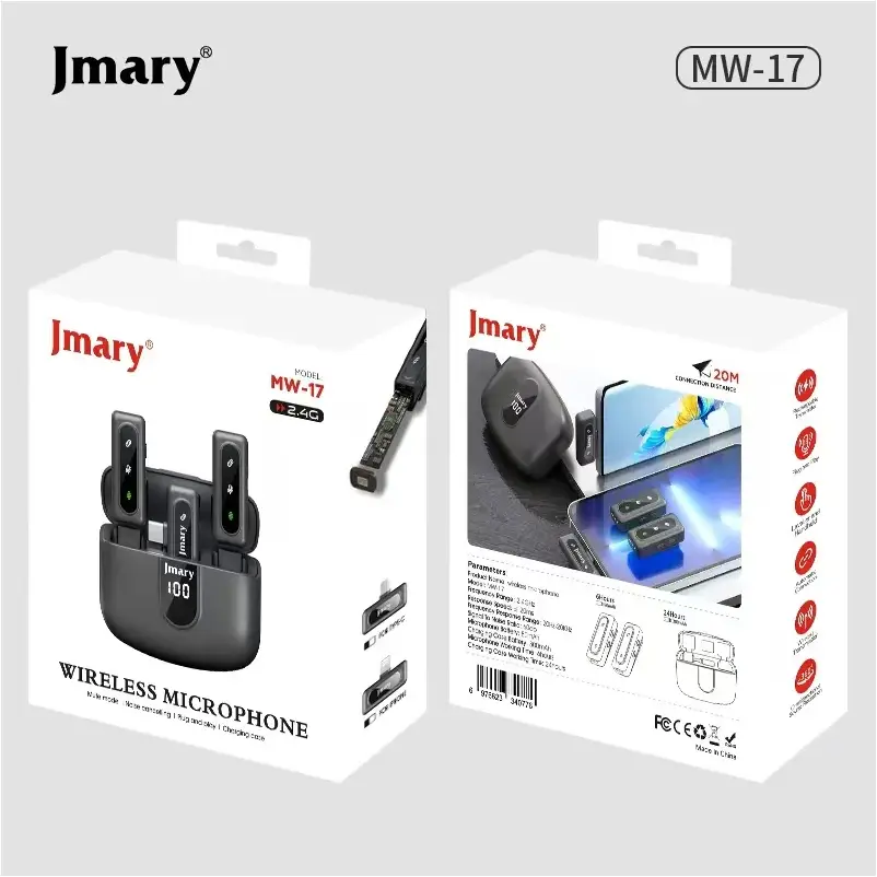 Jmary MW-17 wireless microphone compact design for creators