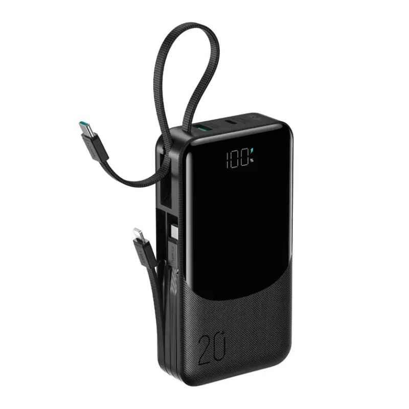 JOYROOM JR-PC2 20000mAh 22.5W Power Bank with Built-in 3 Cables