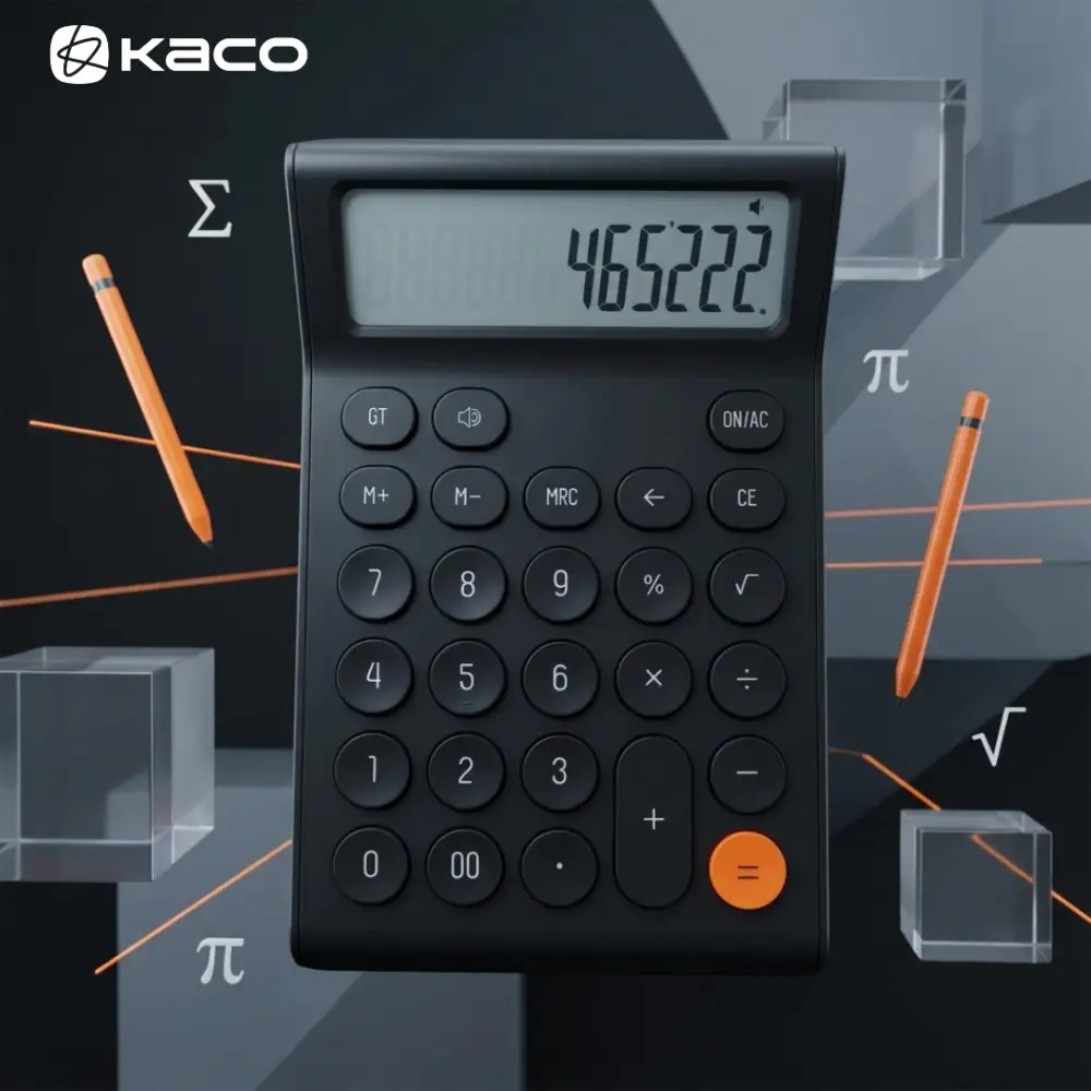 Kaco MATE K1429 12 Digit Multifunction Calculator Black Desktop Calculator Large Display