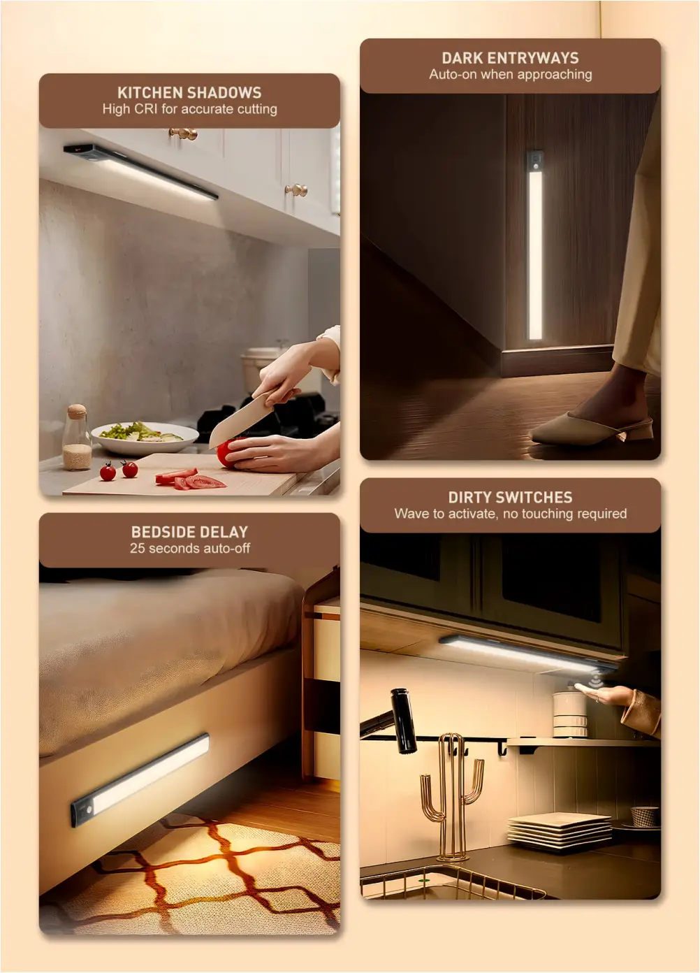 Ldnio Y5 motion sensor light for wardrobe and kitchen