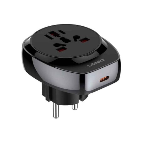 LDNIO Z10 Universal Travel Adapter with 20W USB-C Charging