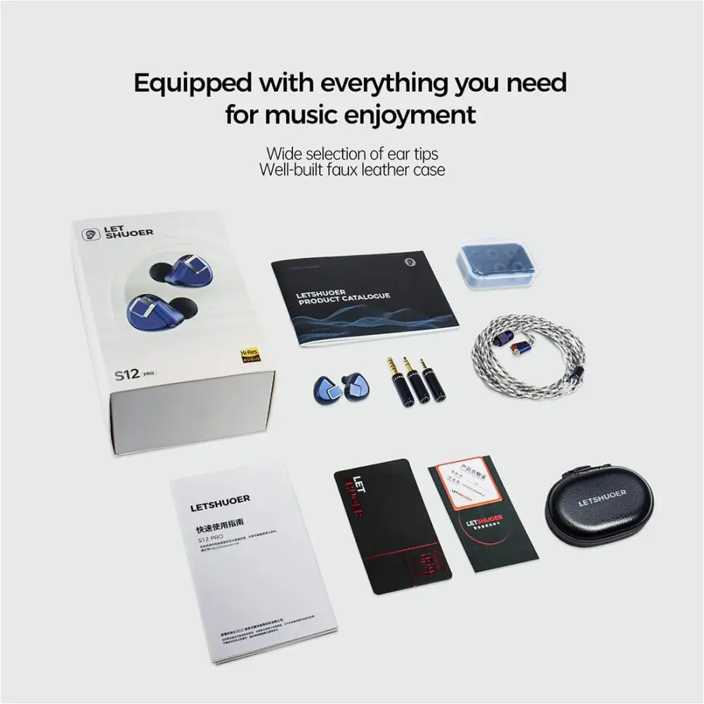 LETSHUOER S12 PRO earphones used for studio and audiophile listening