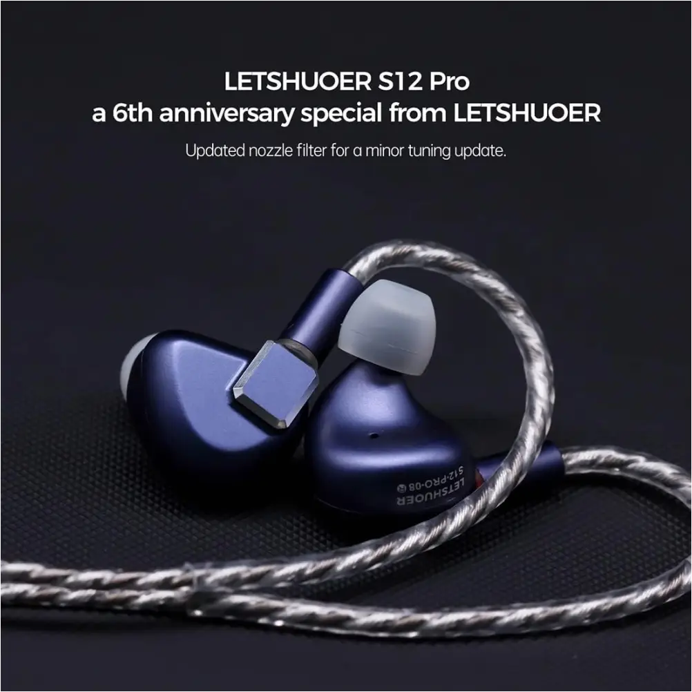 LETSHUOER S12 PRO magnetic driver earphones premium IEM design