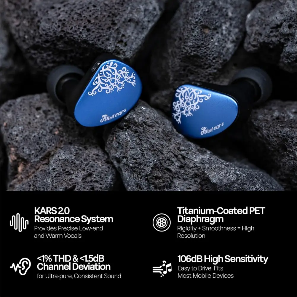Kiwi Ears Cadenza II wired IEM durable design for music listening