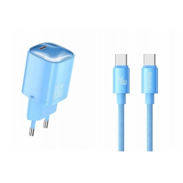 Mcdodo Nano 65W GaN Mini Fast Charger Kit with 240W USB-C Cable
