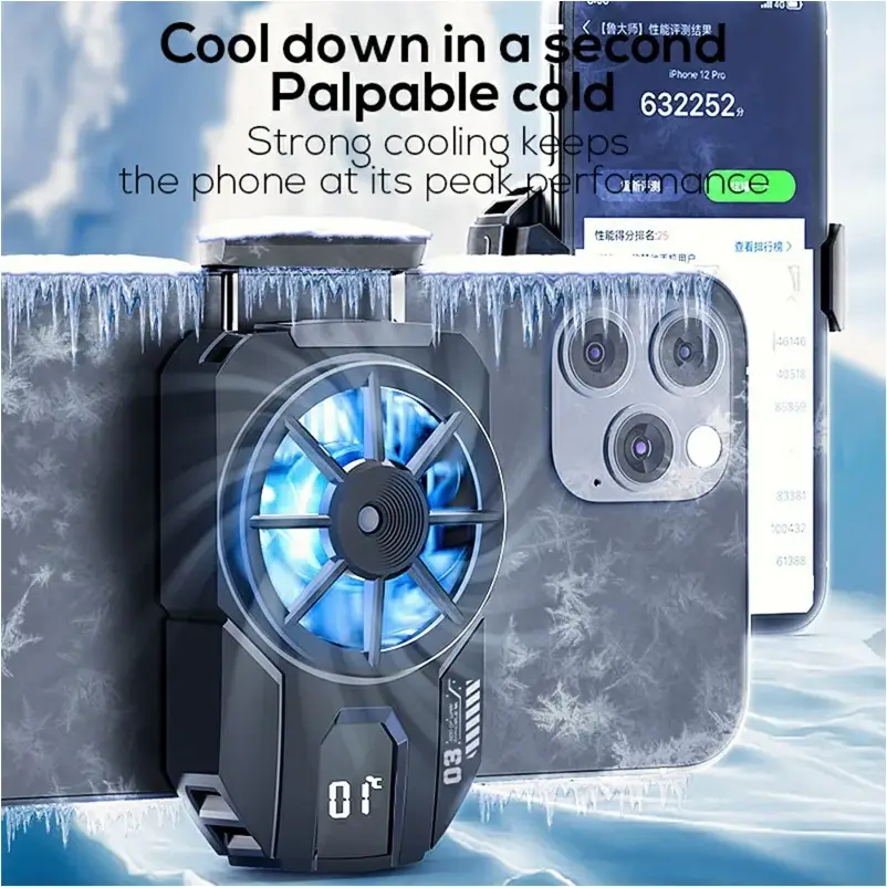 MEMO DLA3 mobile cooling fan back view compact design