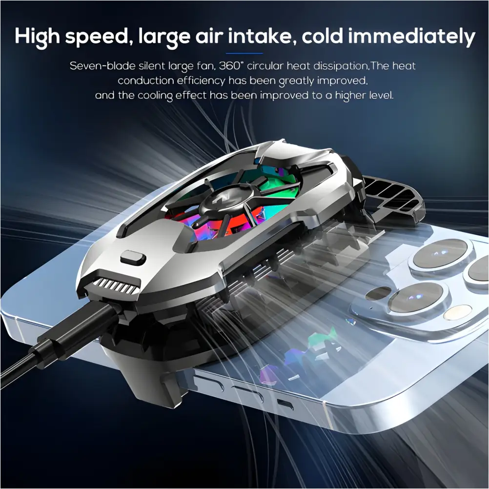 MEMO semiconductor smartphone cooling fan for gaming performance
