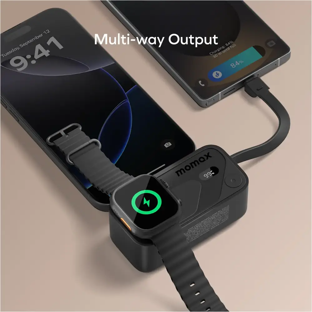 Momax Integrated Plug Power Bank