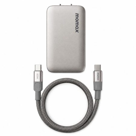 MOMAX UM79 1-Charge Ultra 45W 2-Port GaN Slim Fast Charger Kit