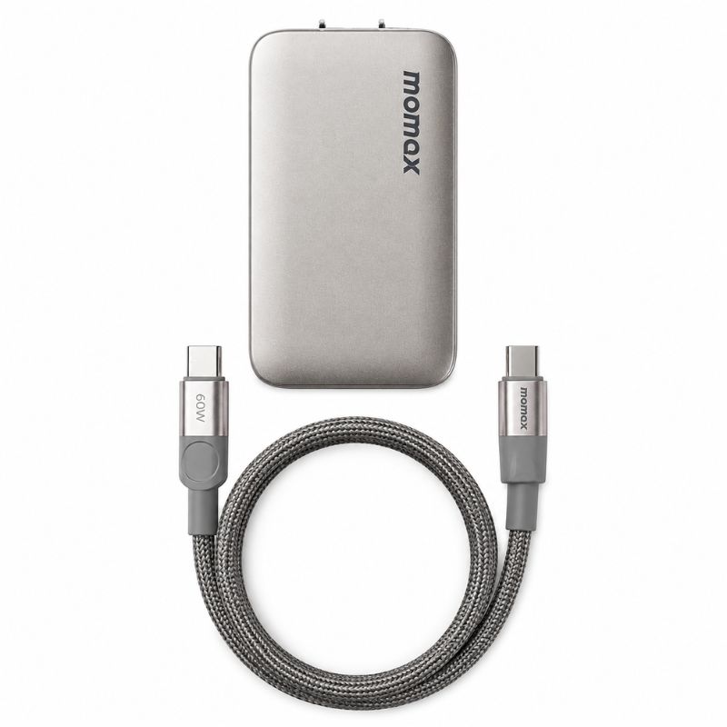MOMAX UM79 1-Charge Ultra 45W 2-Port GaN Slim Fast Charger Kit