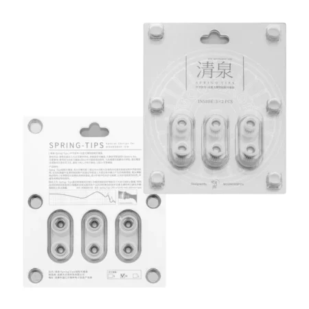 Moondrop Spring Tips Silicone Soft Earphone Ear-Tips for IEMs 6 Pcs