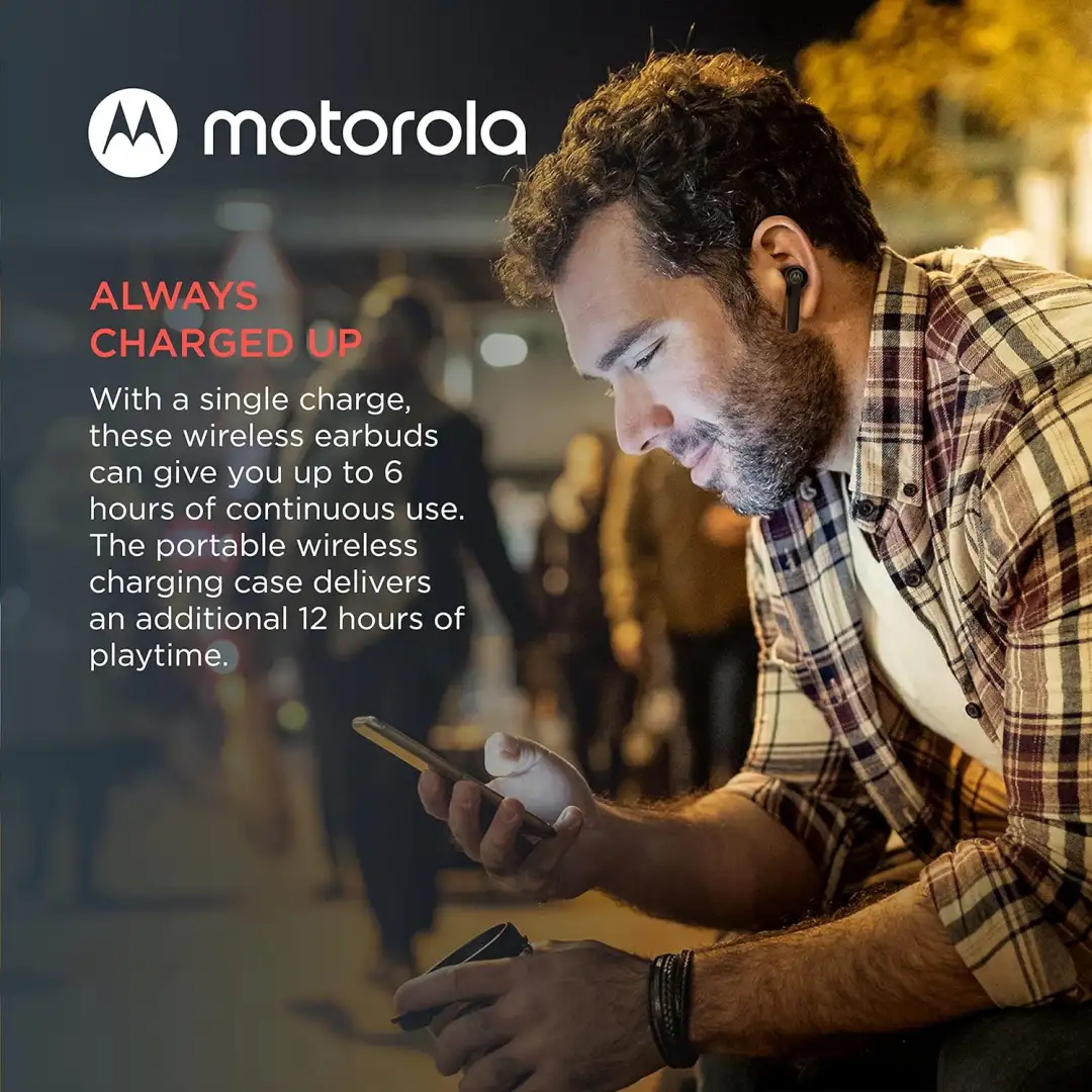 Motorola Moto Buds 270 ANC touch control interface Bluetooth 5.3 earbuds