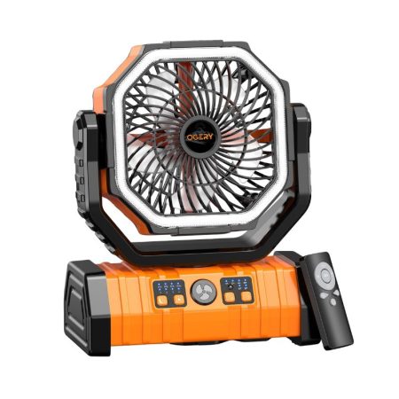 XISU F6 Rechargeable Camping Hanging Tent Fan with Light